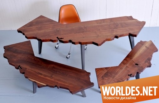 дизайн мебели, дизайн стола, стол, столик, письменный стол, оригинальный стол, современный стол, деревянный стол